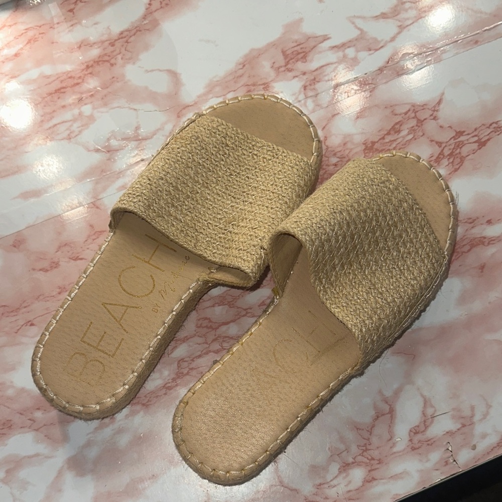 Tan Women's Slide Sandals